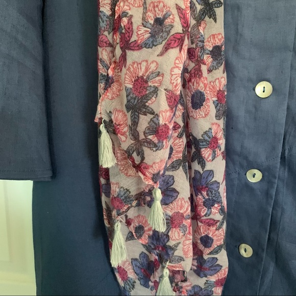 Ulla Popken Dusty Blue Linen Relaxed Fit Shirt 20/22 - Picture 9 of 16